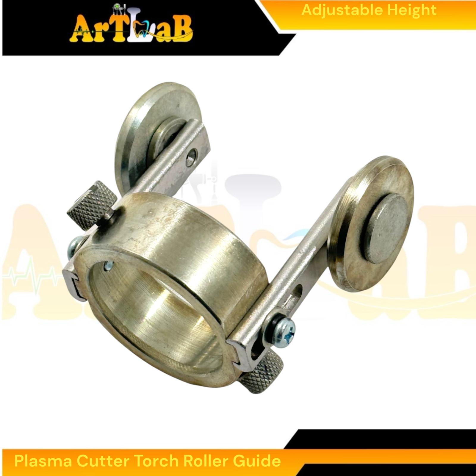 Adjustable Plasma Cutter Torch Roller Guide Wheel for Welding Torch 1pc