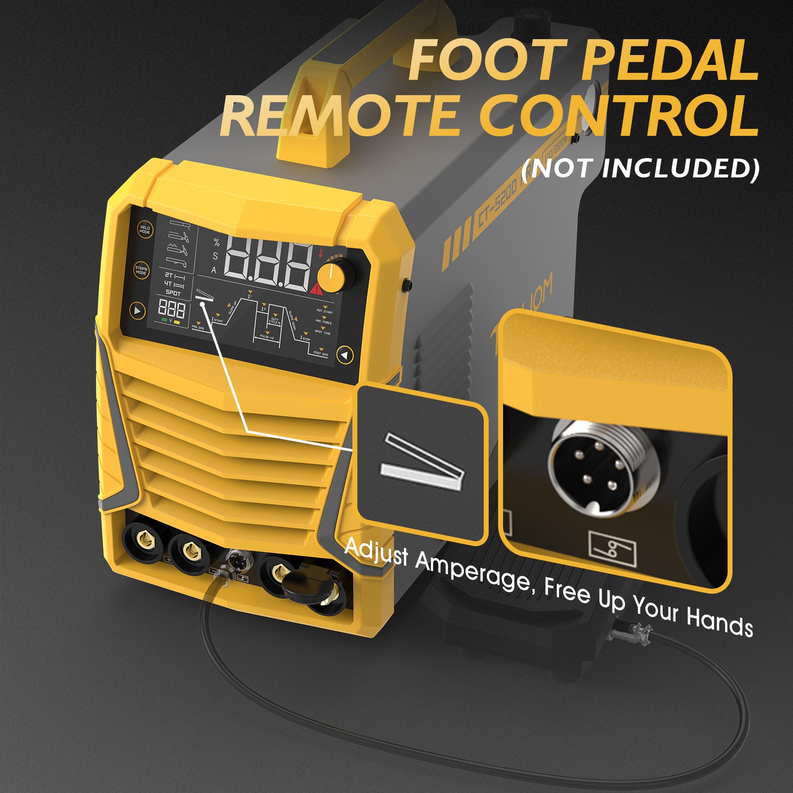 3 in 1 CUT/TIG/MMA Welder 50A Air Plasma Cutter 200A TIG&Stick Welding Machine