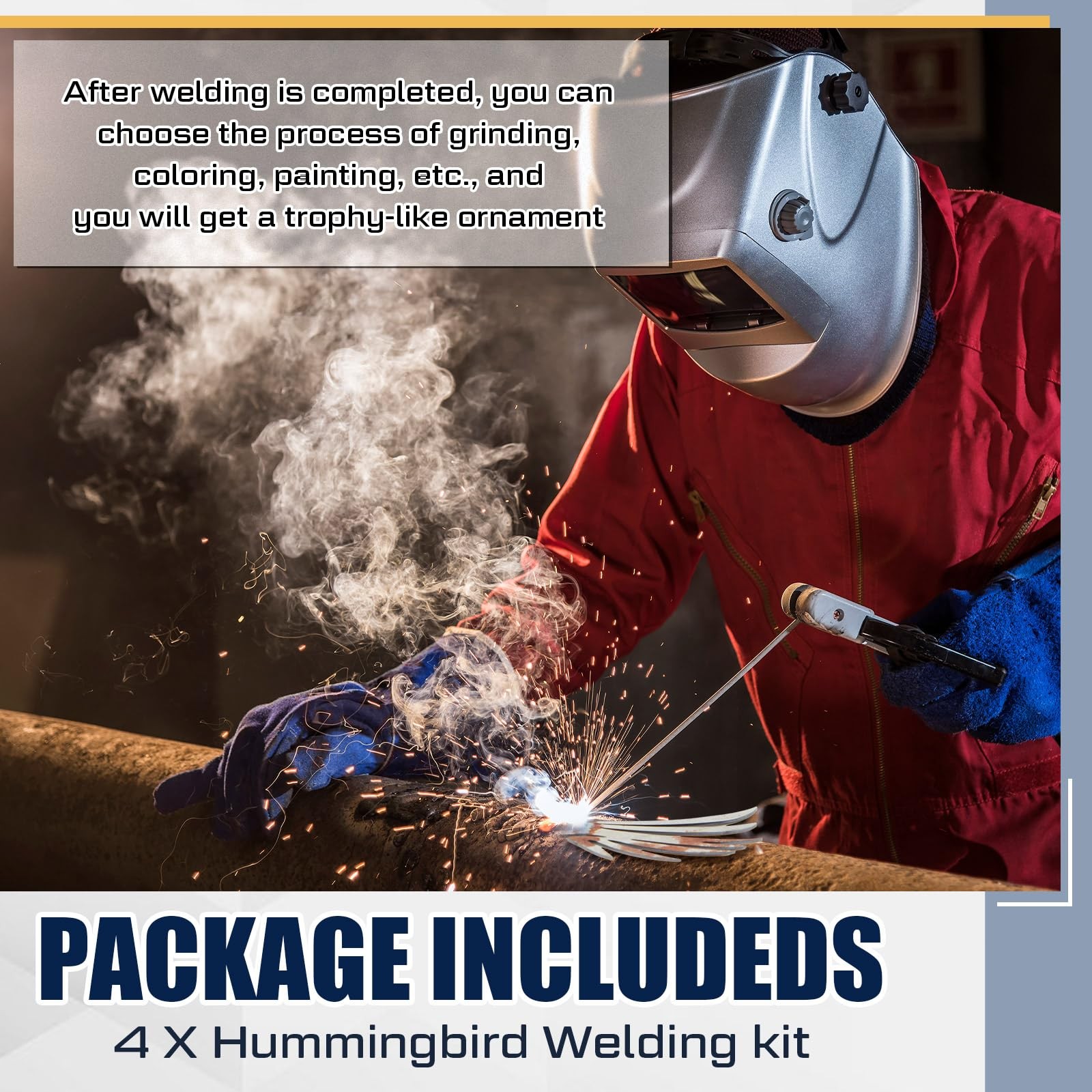 4 Pcs 7.87 in Welding Kit for Beginners Practice, 201 Stainless Steel Welding…