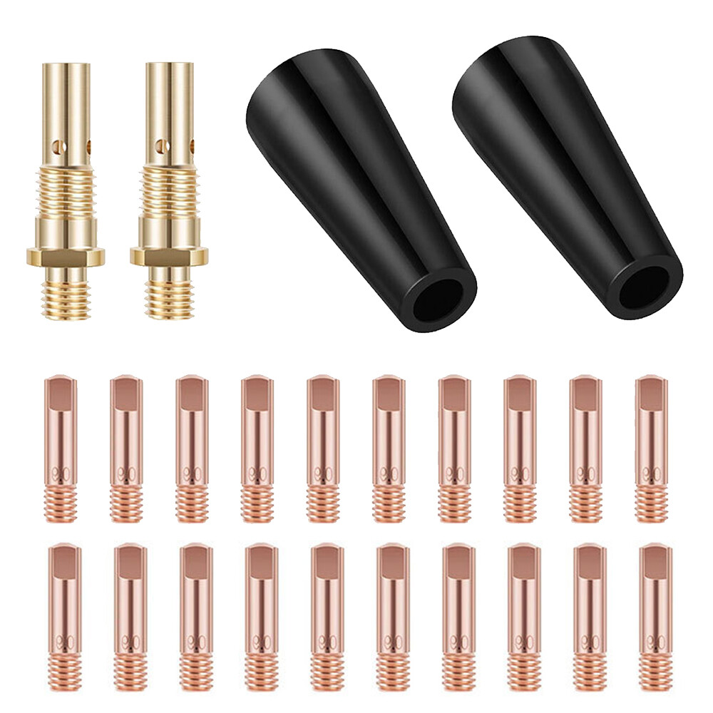 24PCS Flux Core Gasless Nozzle Diffuser Tip kit For Titanium Easy Flux 125 US