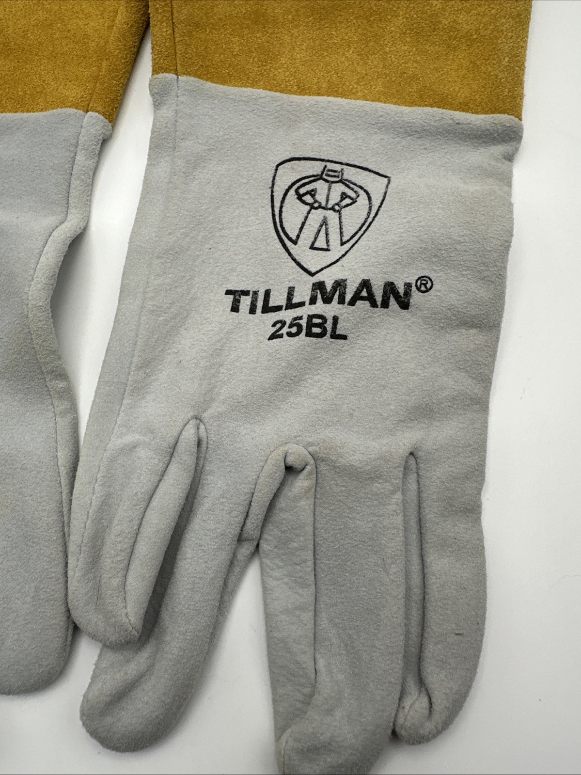 Tillman 25BL Pearl Deerskin Split Leather TIG Protective Welding Gloves 4″ Cuff
