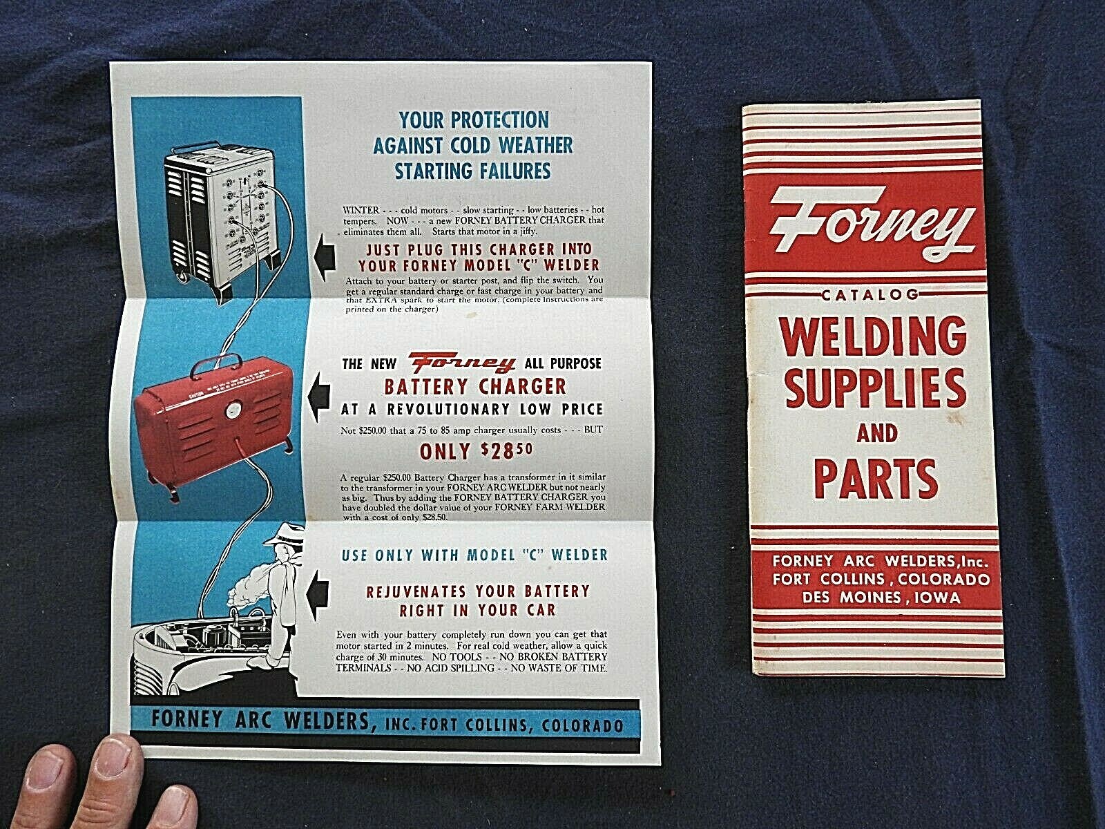 1940’s FORNEY WELDING WELDER SUPPLIES SALES FULL LINE CATALOG FORT COLLINS CO NM