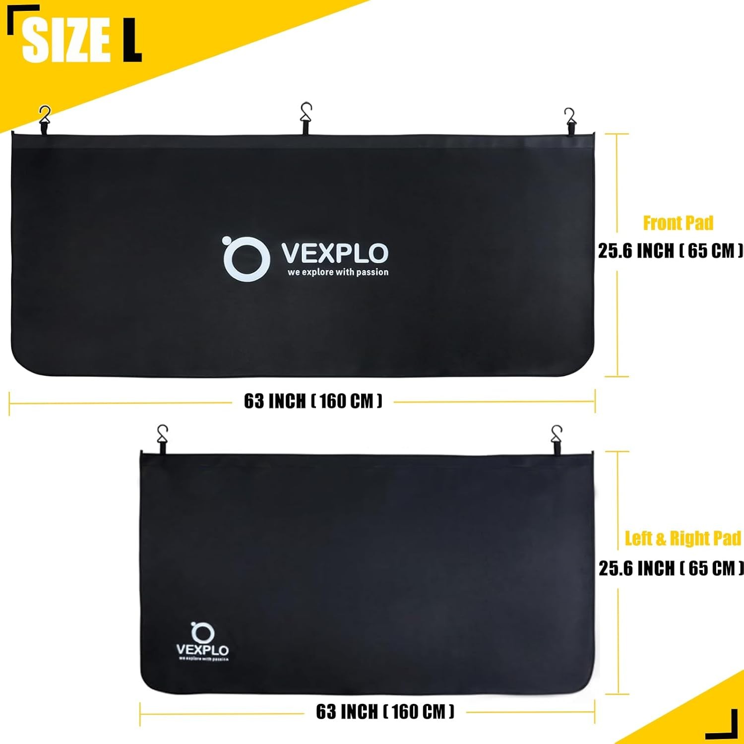 Large Magnetic Fender Covers for Mechanics, 3 Pcs Double-Layer Fender Protector