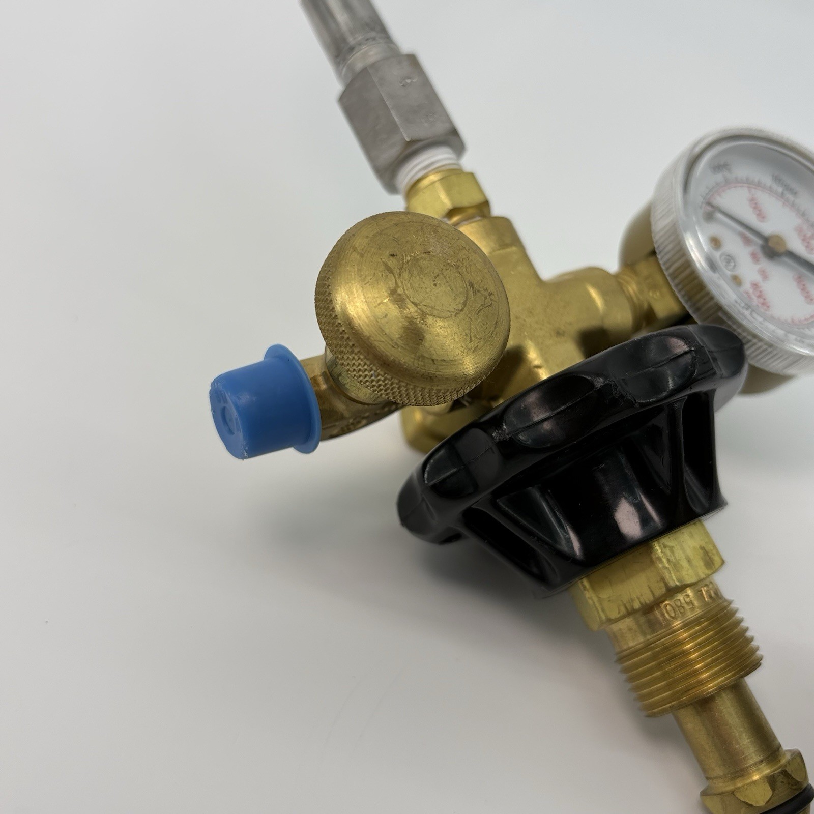 USG Helium Transfill Hose Assembly 36in Dual Gauges New With Inflator Read Ds