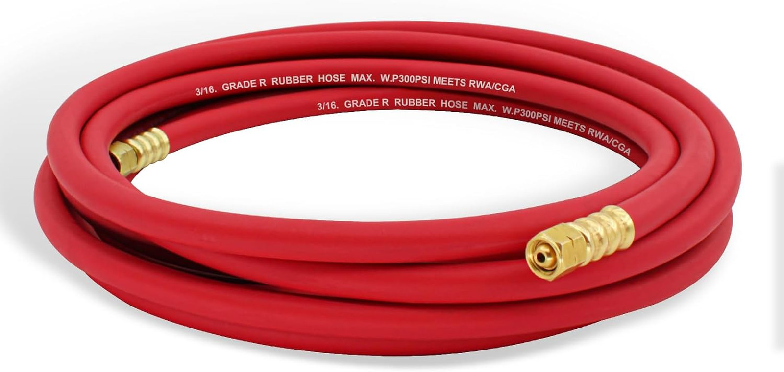 Air Acetylene Torch Hose, 15 Feet a Size | 3/8″-24 LH Thread, for AR-B/AR-MC Reg