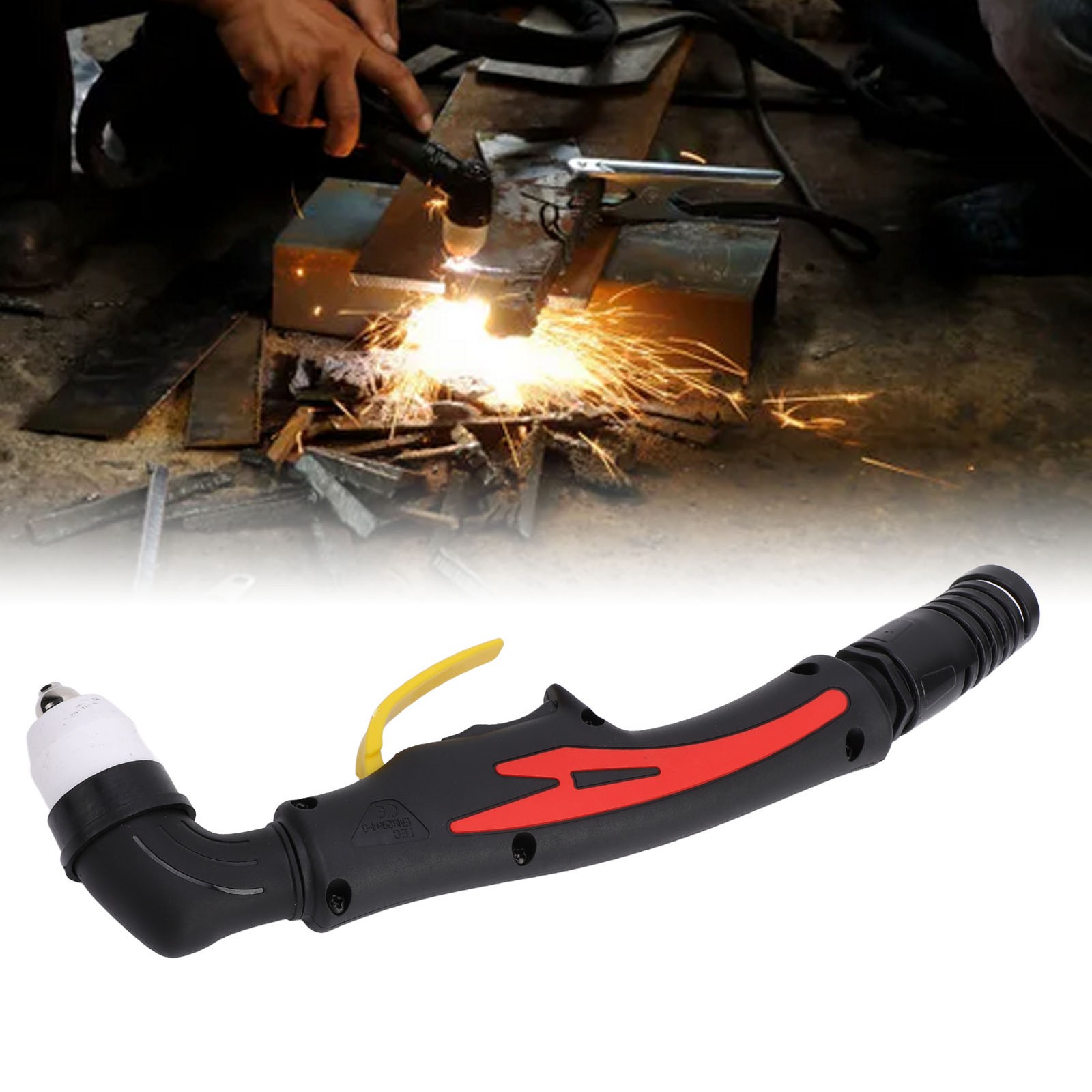 Reddish Black Cutter Torch Head CNC Plasma Cutting Body 10A‑80A P80 Welding