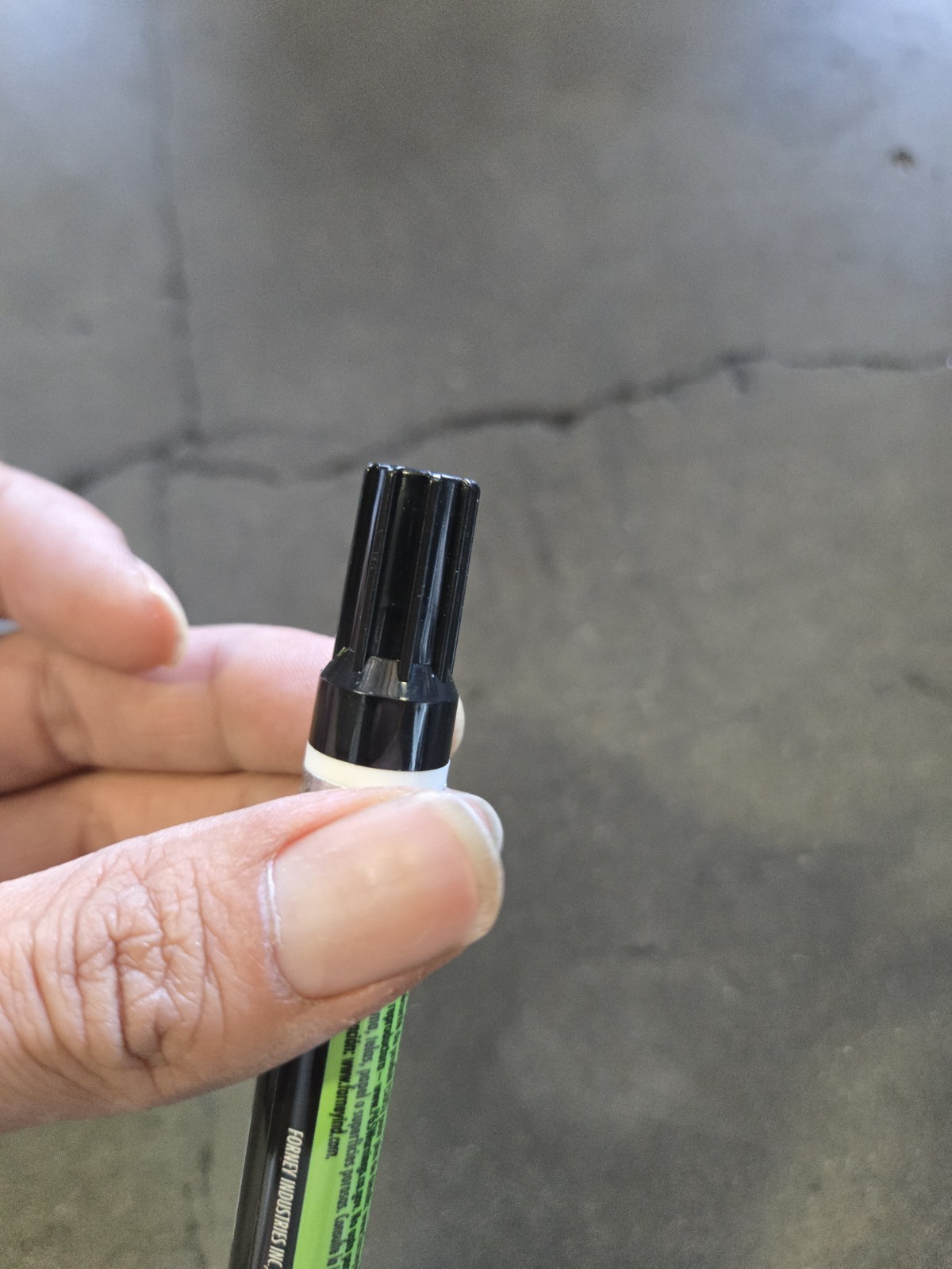 Forney Weather Resistant Easy To Use Black Paint Marker 8.75″ X 1.88″ 1 pc