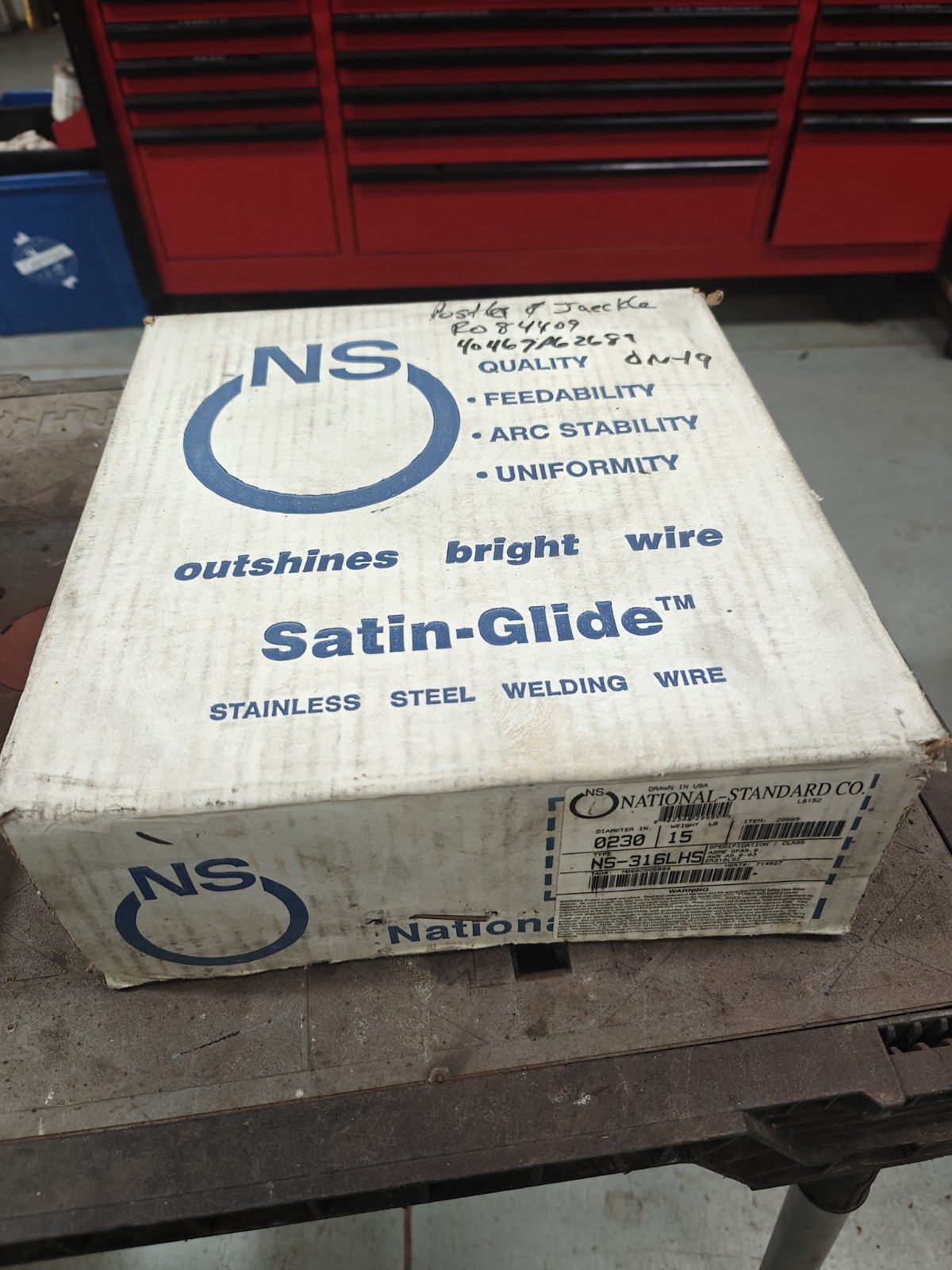 NS 316LSI .023 Stainless Steel 15lb spool National Standard Satin Glode