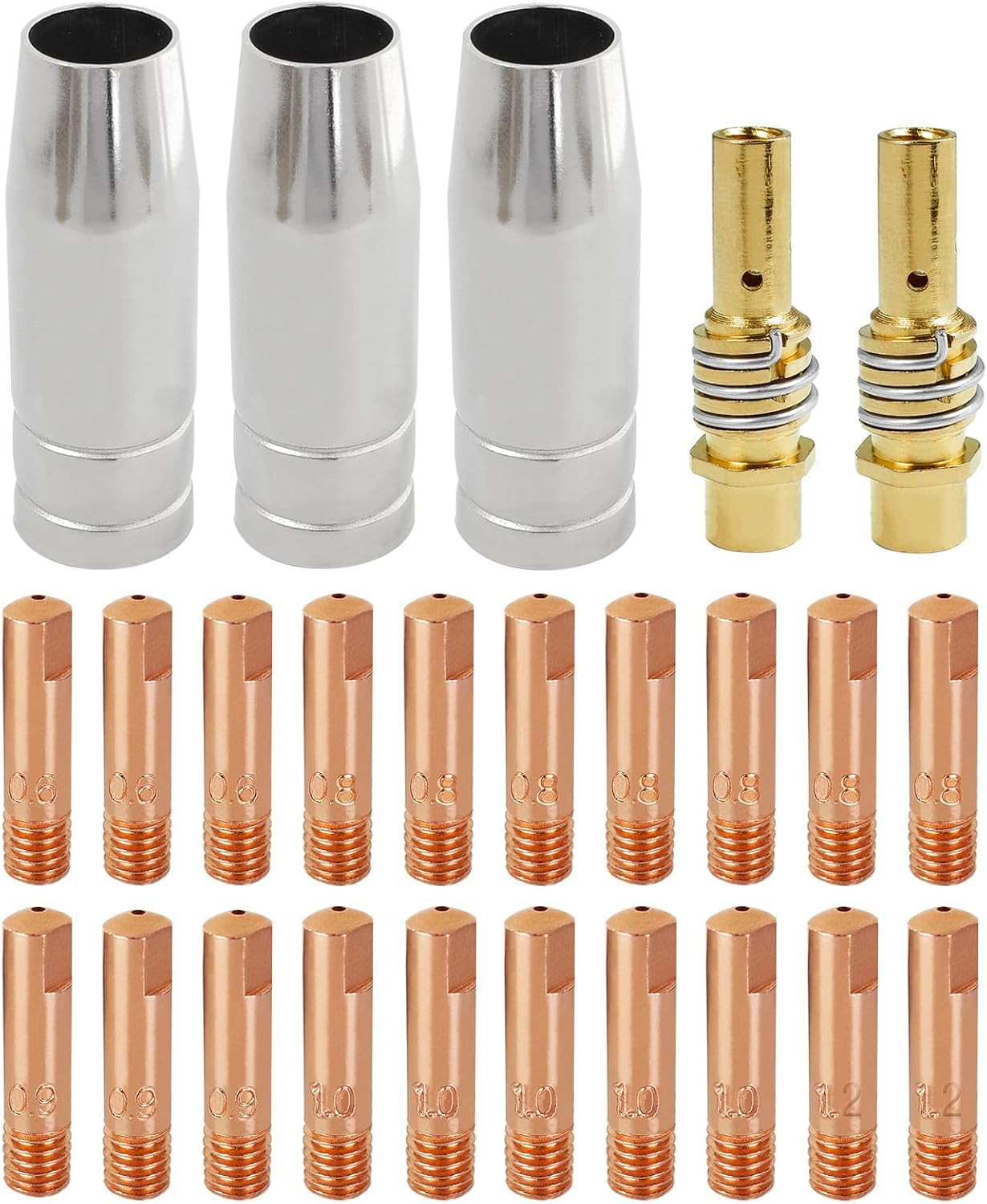 MIG Welder MB15 AK MIG Welding Gun Accessory Kit 25PCS Contact Tip 0.6MM 0.030″