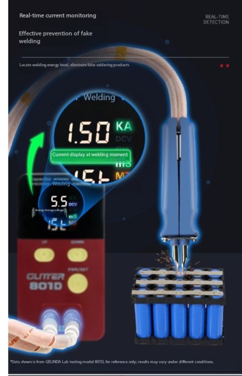 801D Spot Welder 18650 Household DIY Handheld Compact Large-Cell Butt Welder