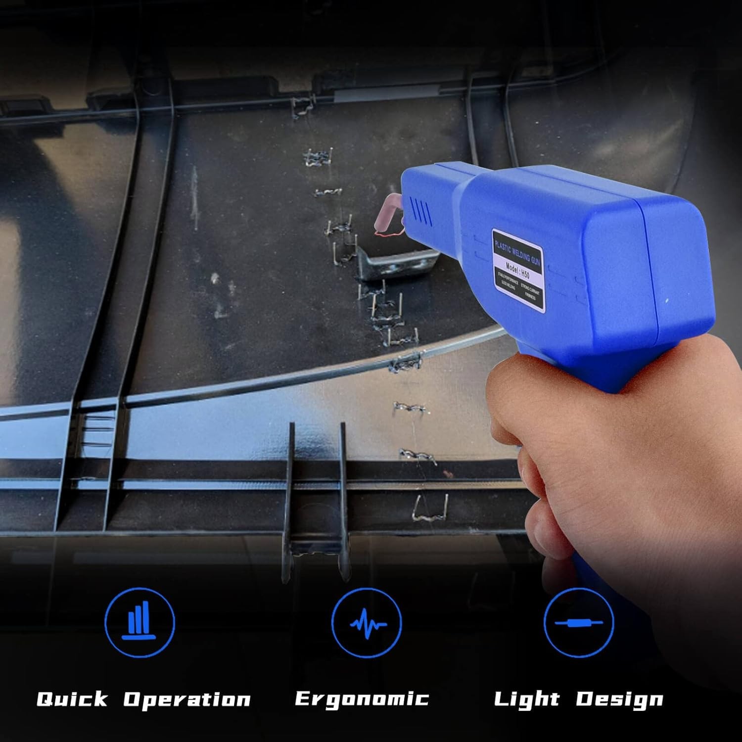 Plastic Welder, 800PCS Staples, Welding Kit, Must Have For Blue