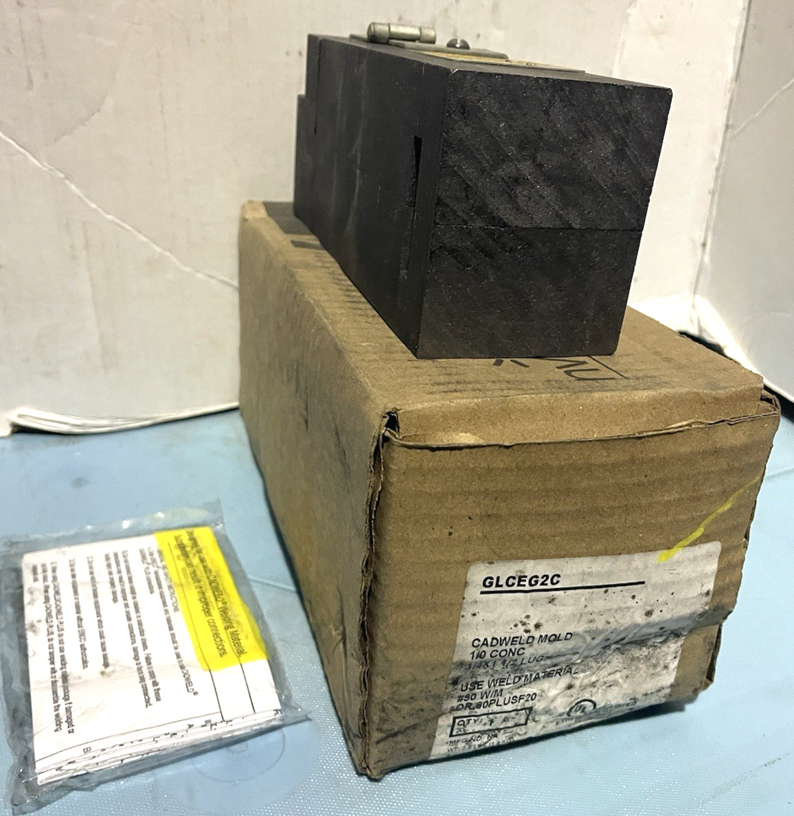 Erico Cadweld Glceg2c Graphite Mold 1/0 conc 1/4×1 1/2 lug