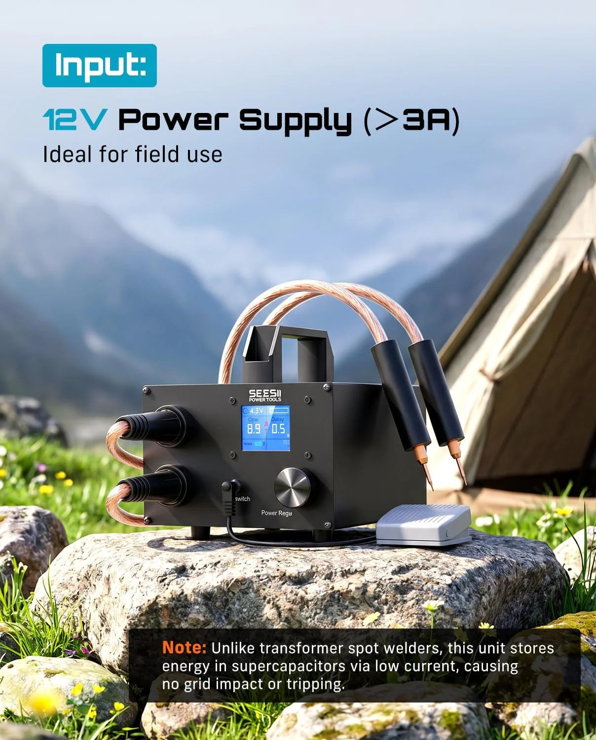 10KW Capacitive Battery Spot Welder: 12V Power Supply Available, Spot Welding Ma