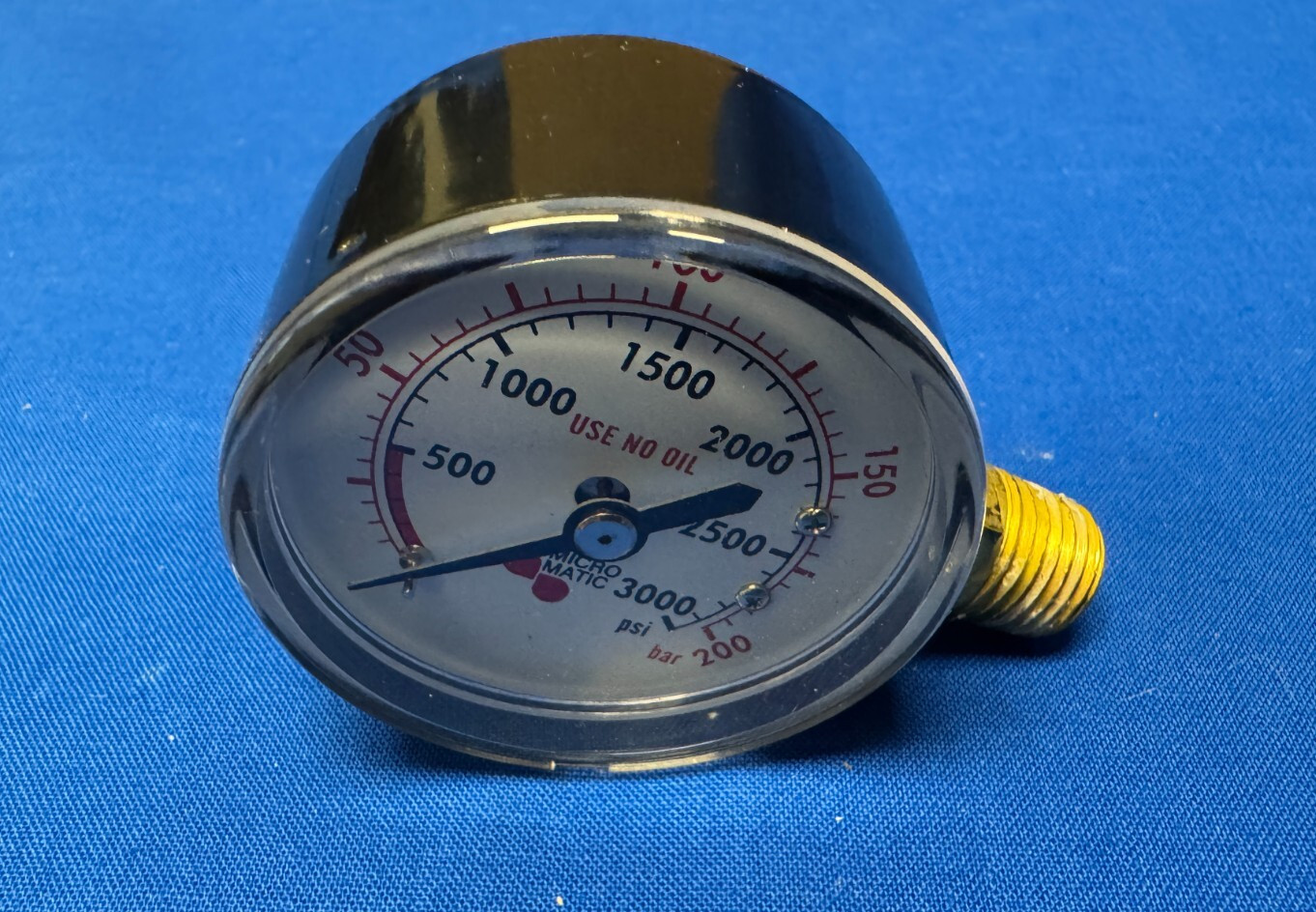 CO2 / Nitrogen Regulator High Pressure Gauge 3000psi 1/4″ NPT LEFT HAND Threads