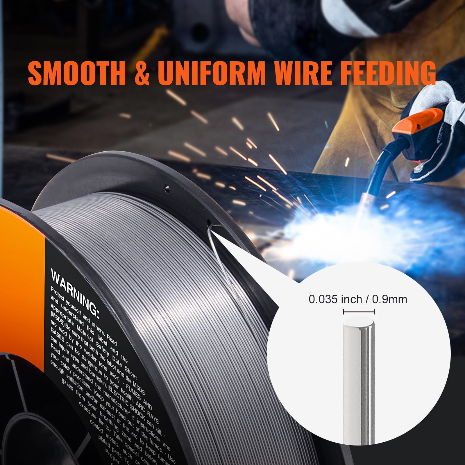 Gasless Mild Steel MIG Welding Wire with Low Splatter for All Position Arc