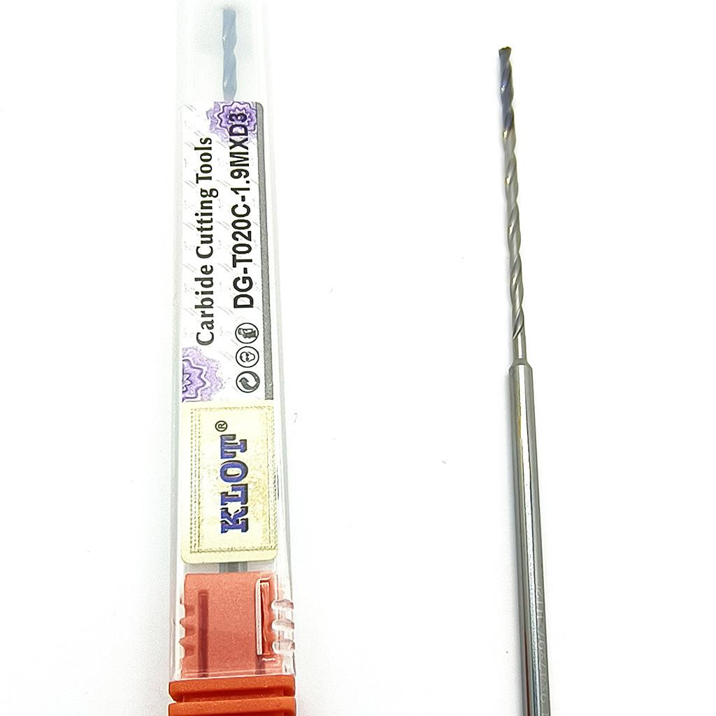 KLOT Coolant Through Solid Carbide Coated Drill Bit 1.5mm-3.0mm Extremely Long