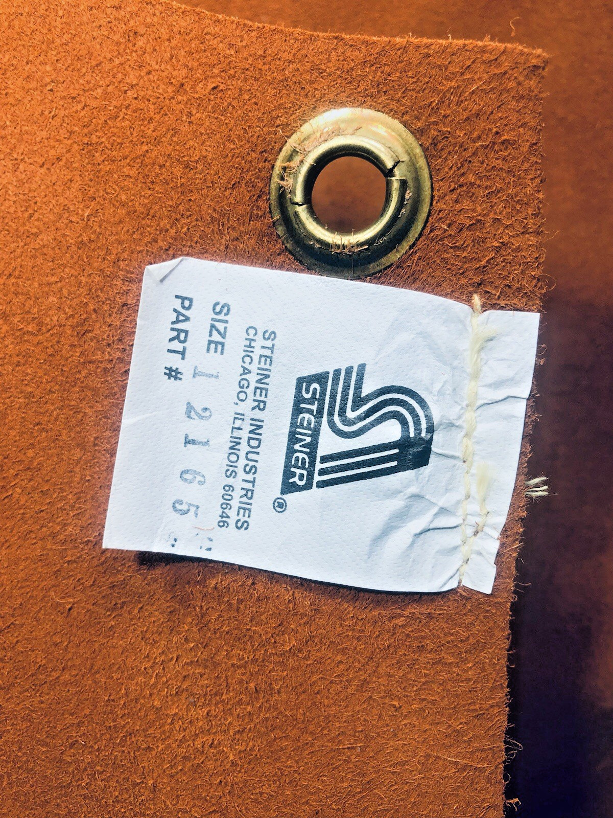 Steiner 24×36 brown leather Welding bib apron part# 12165