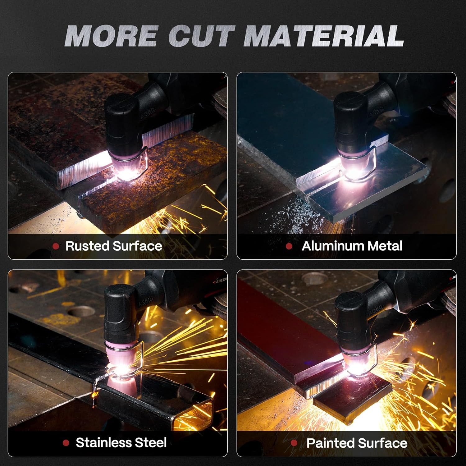 Non-Touch Pilot Arc Plasma Cutter 55A 3/4″ Cutting LED Screen 120V/240V Voltage