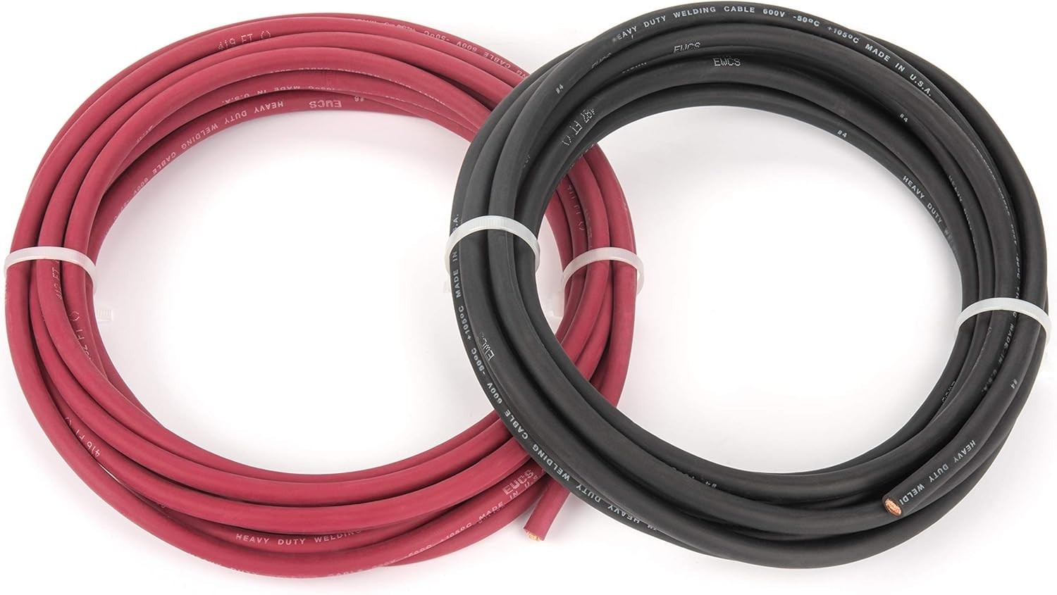 Extra Flexible 4 Gauge Welding Cable – 600 Volt, 30 Feet Total, Quality Assured