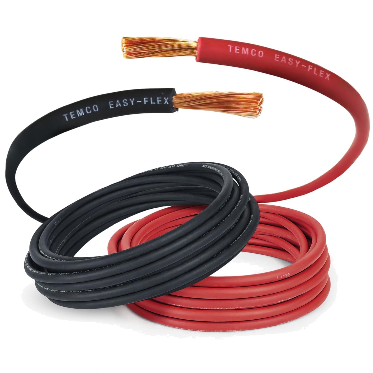 25 Ft Black + 25 Ft Red Flexible Cable