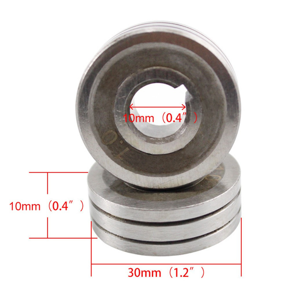 2PCS V-Groove for mig for welder Drive Roller Roll 0.6-0.8 & 0.8-1.0 Knurled