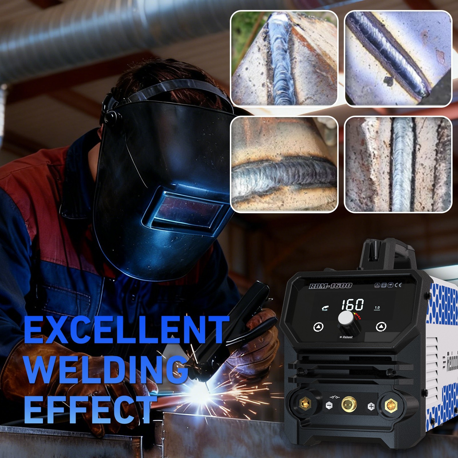 Reboot 160A MIG Welder,3-in-1 120V Welding Machine