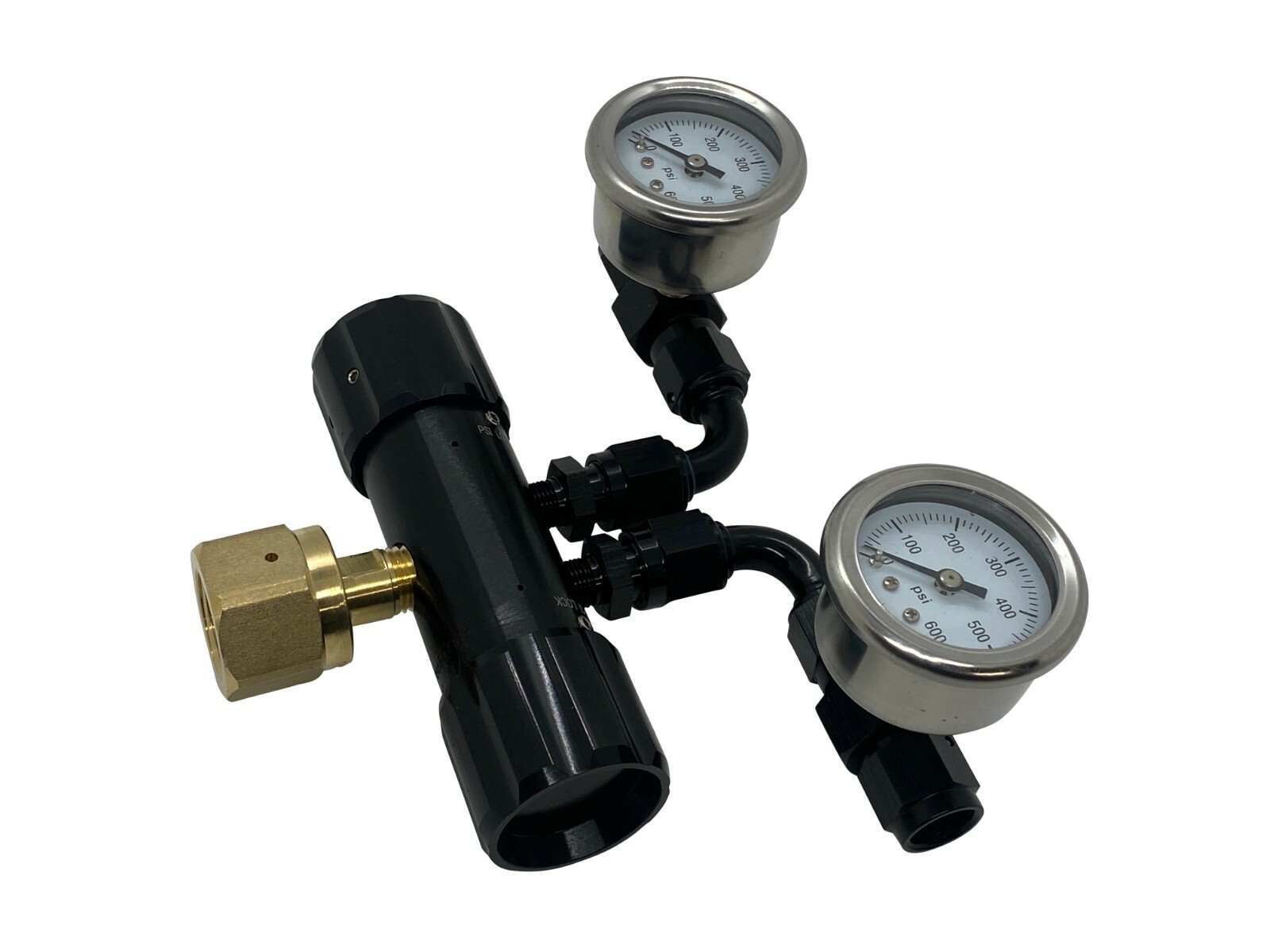 Drag Car Dual Outlet Air Shifter Co2 Gas Regulator 0-400PSI Parachute Turbo