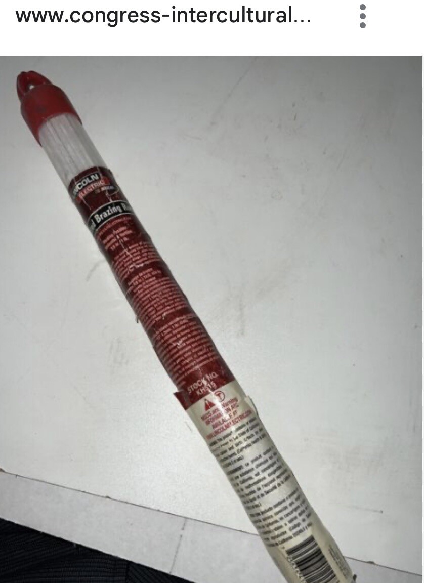 LINCOLN ELECTRIC CO KH481 3/32 x 12 Or 2.4mm x 12 Flux Coated BRZ Bronze Rod