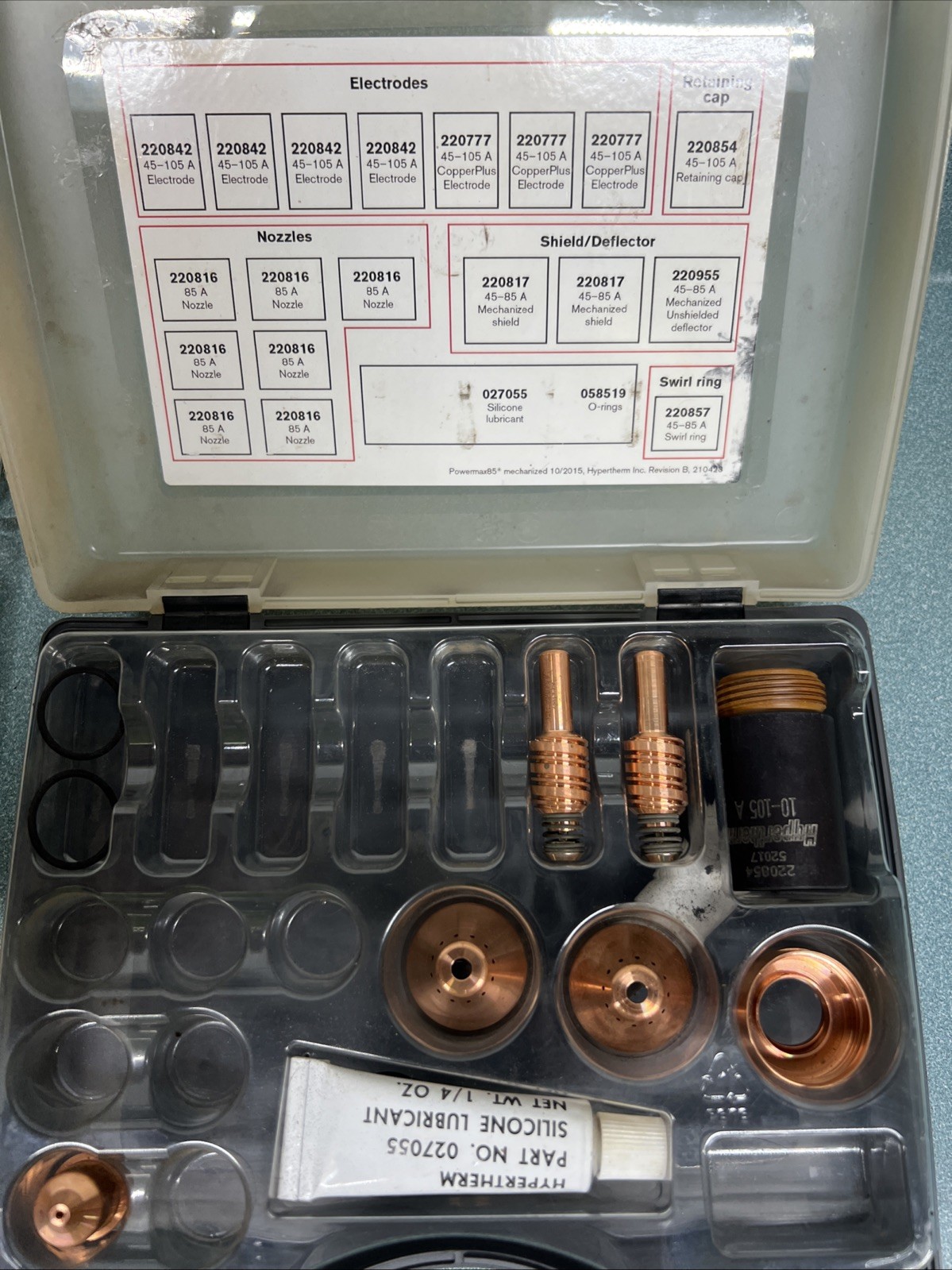 Hypertherm Genuine Powermax powermax 85 consumables
