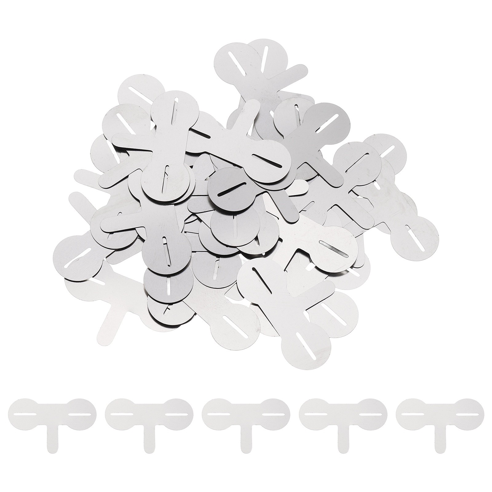 40pcs t Type Nickel Strip for Battery Welding 0.79″ Nickel Sheet Plated Silver