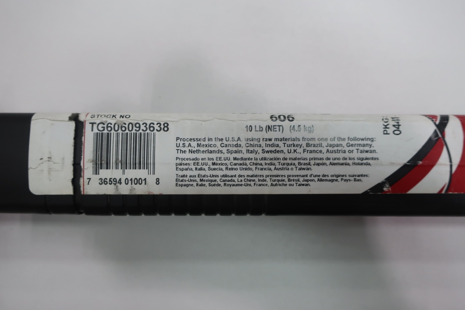 Lincoln Electric TG606093638 Ernicr-3 606 Electrode 3/32in X 36in 10lb