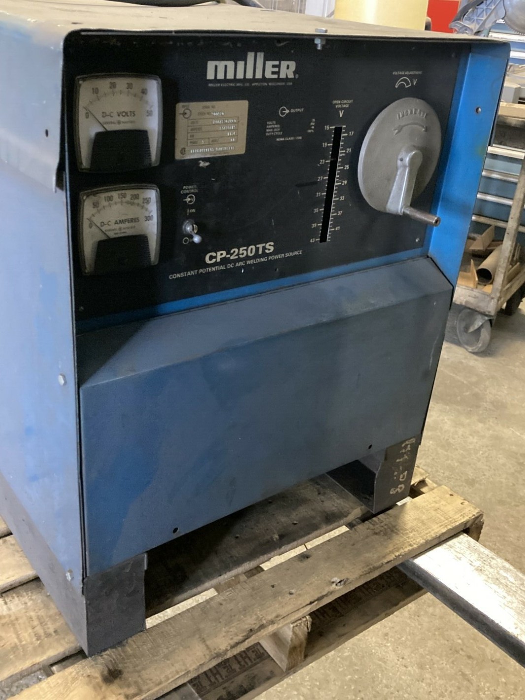 Miller DC Arc Welding Power Source 230V, 30A, 11.4Kw, 3 Phase, 60Hz , CP-250TS