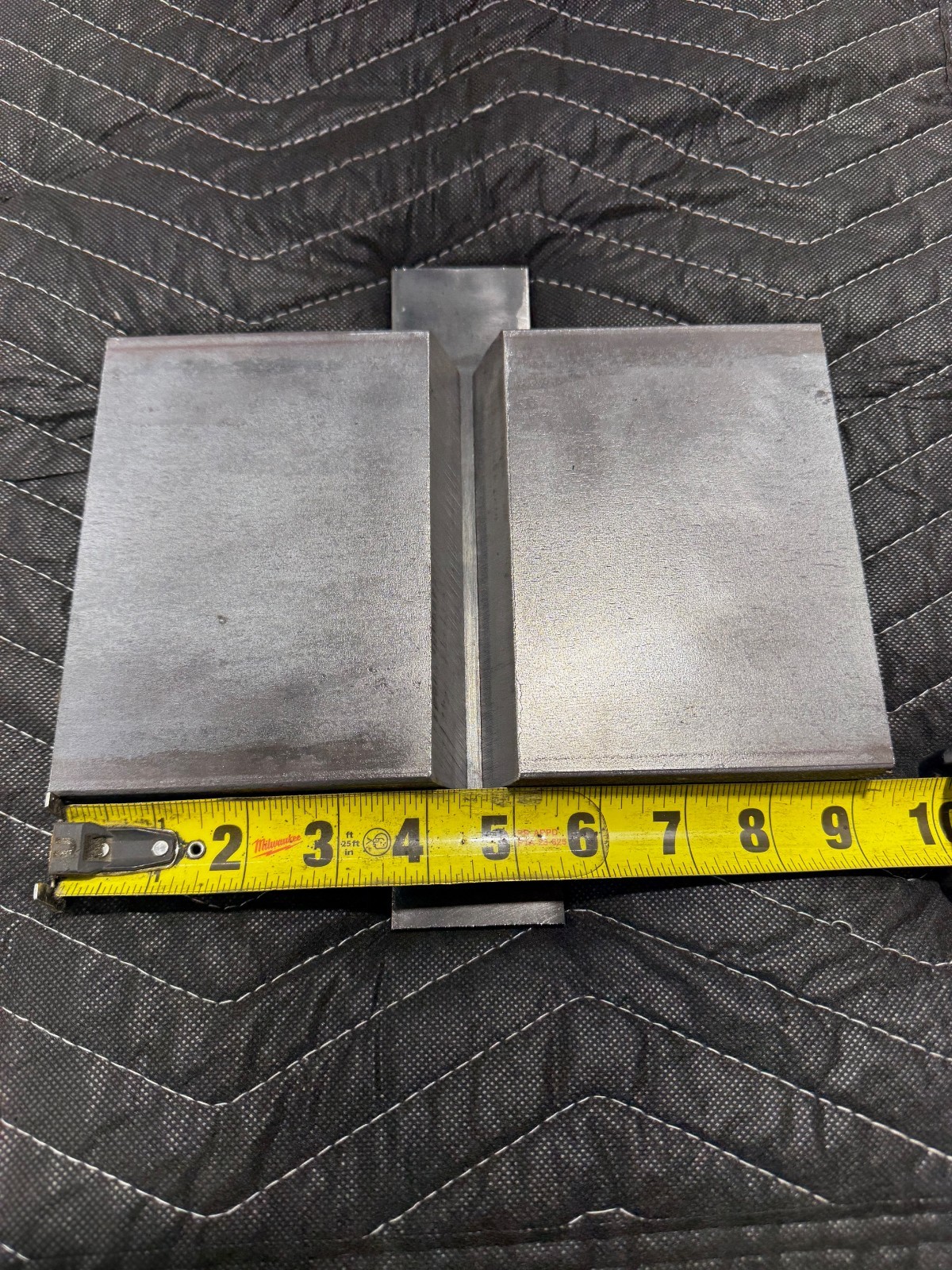 1″ Unlimited Thickness Weld Test Plate Couponss – AWS D1.1 w/ 2″ Back Strip-Asmb