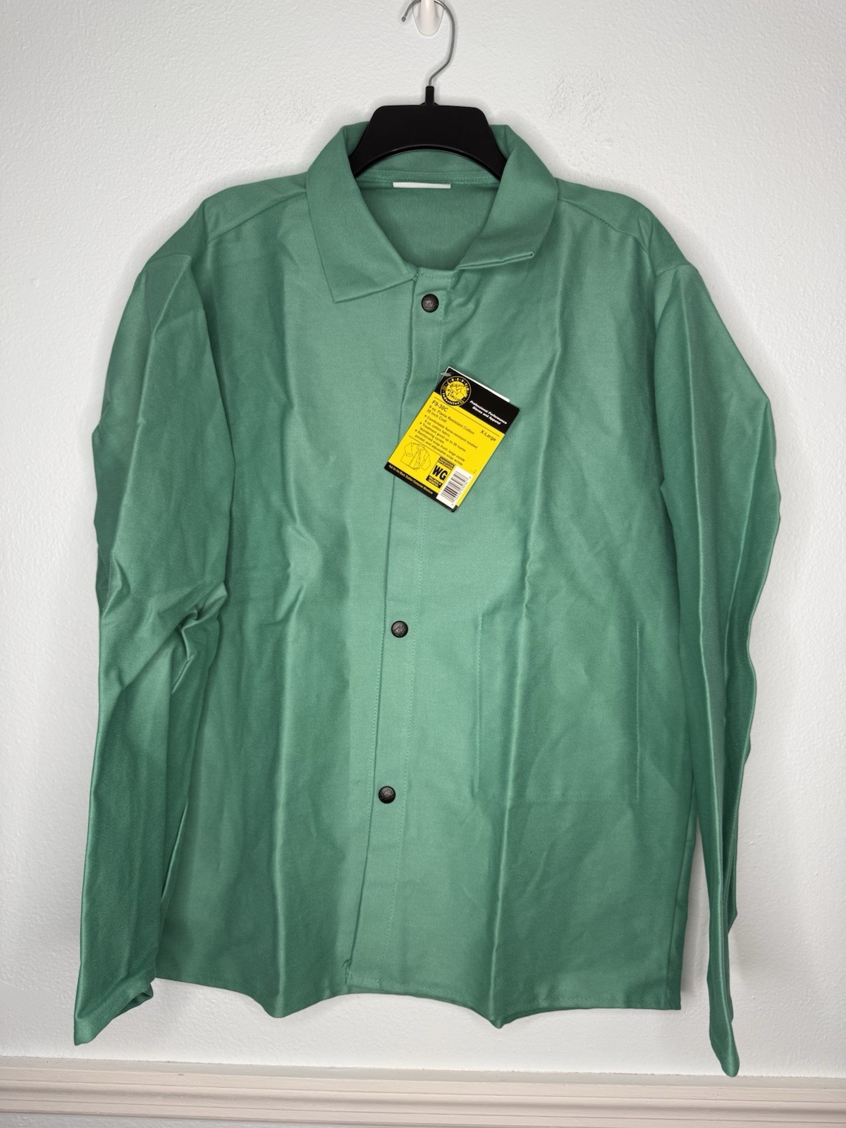 Revco Black Stallion FR WG Cotton Work Shirt Coat Tags New NWT Teal Green XL