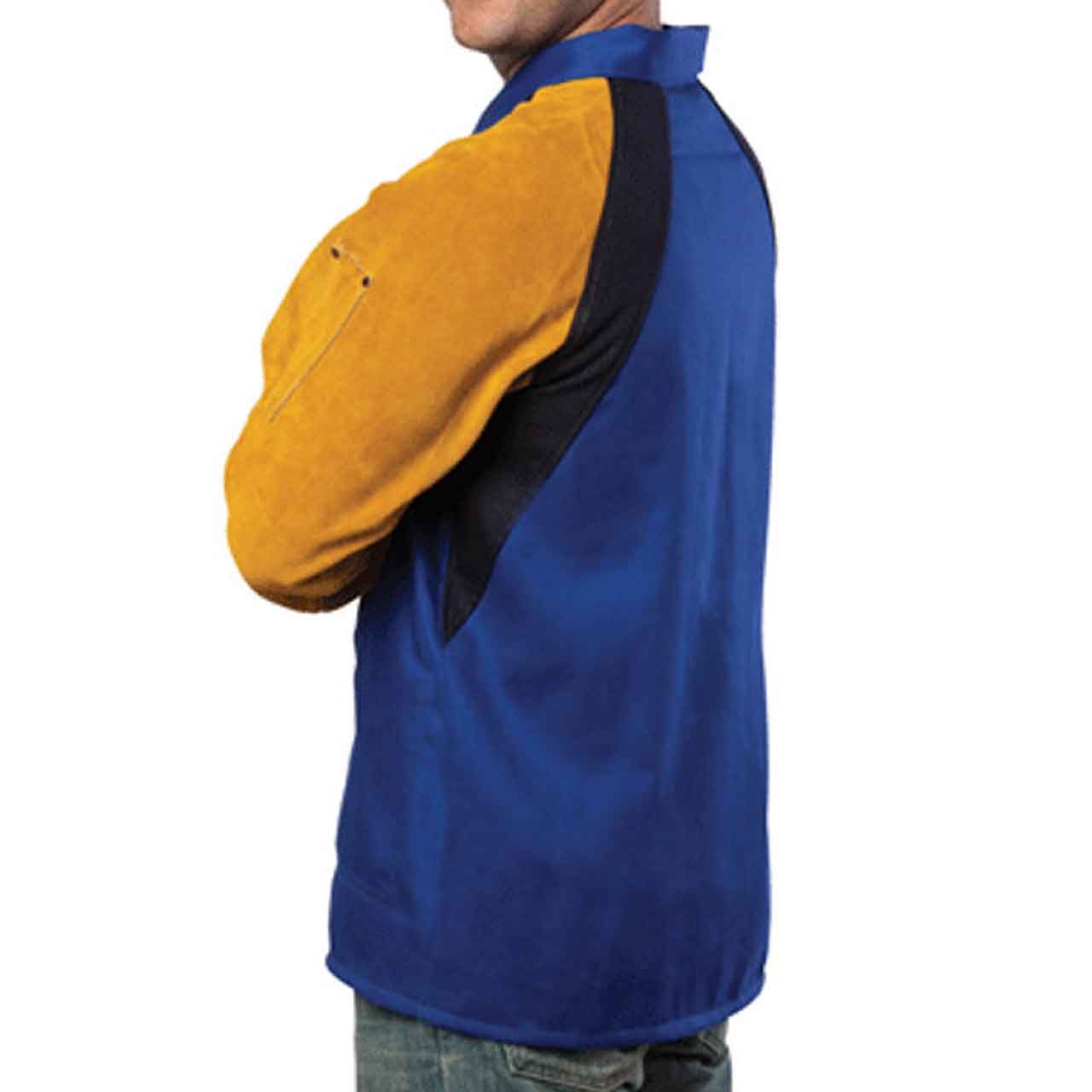 Tillman 9360 30″ 9 oz. Blue FR Westex Cotton Cowhide Sleeve Jacket 3X-Large