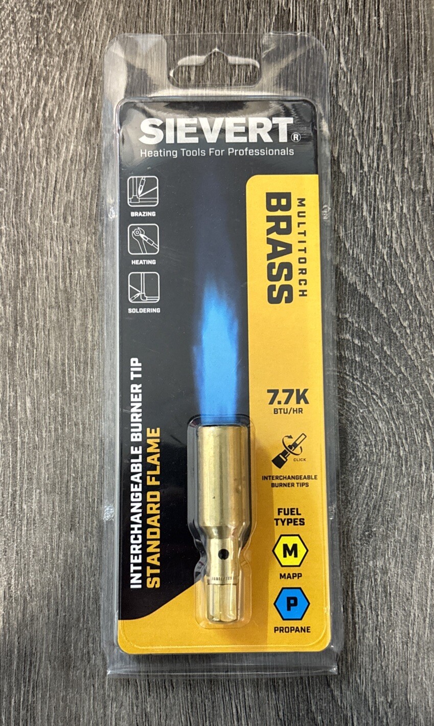 Sievert Rothenberg Multi torch Brass Interchangeable Standard Burner Tip 7.7k