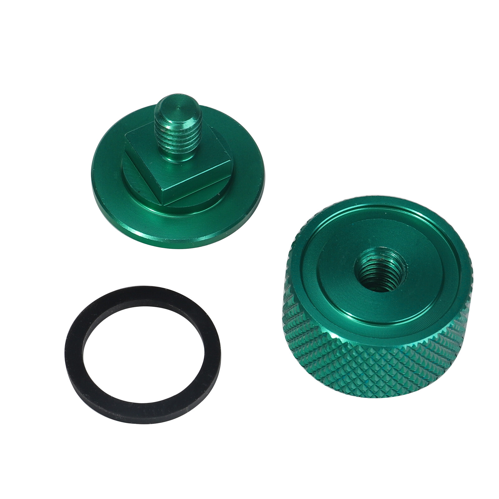 1Pair Green Textured Pipeliner Welding Helmet Fasteners Aluminum