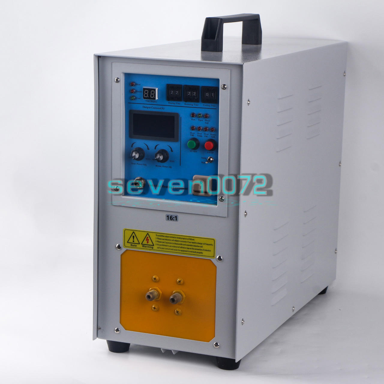 ONE 15KW 30-100KHz High Frequency Induction Heater Furnace 15A 110/220V