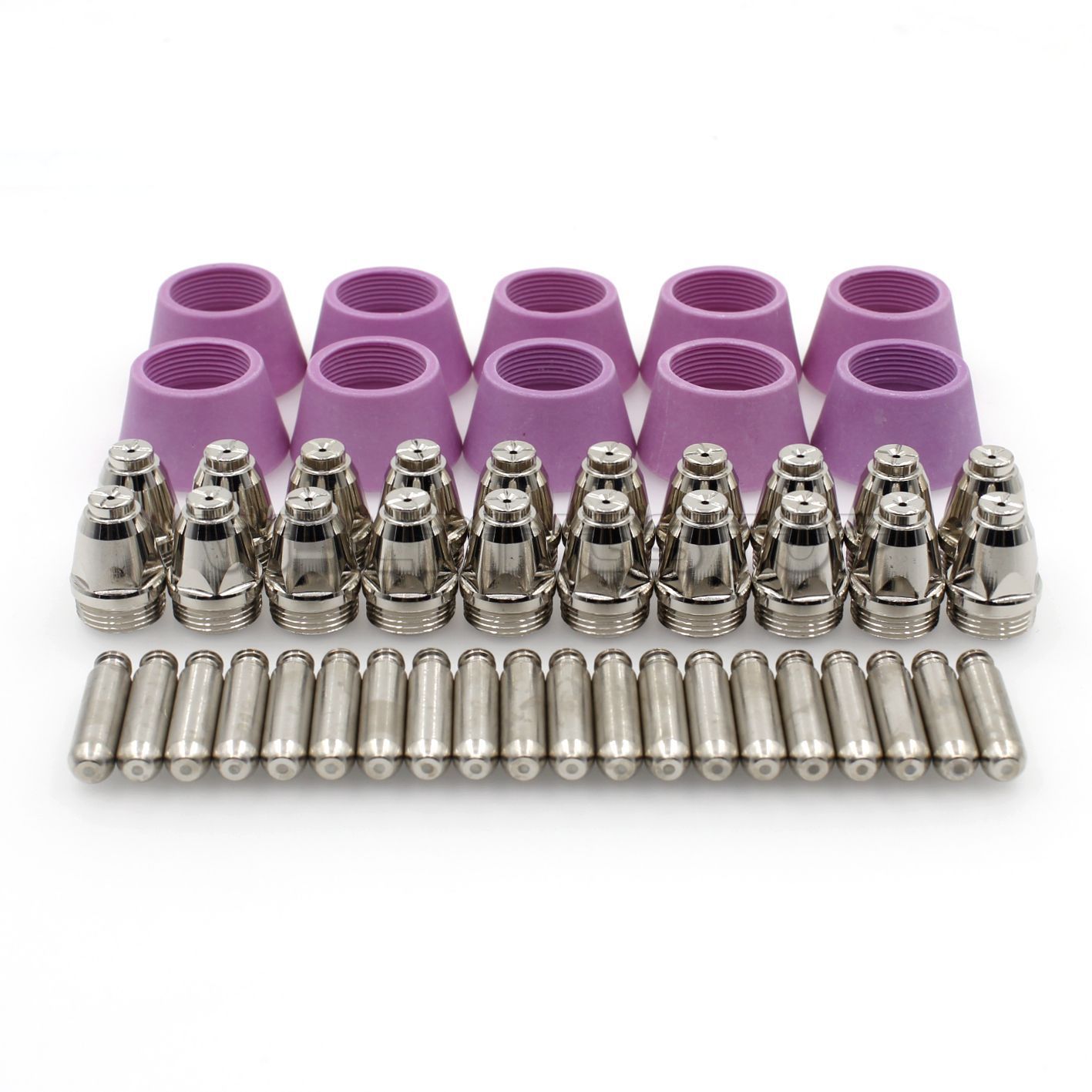 50pcs Plasma Torch Nozzle Tips 1.0mm Electrode Shield for WSD60 AG60 SG55