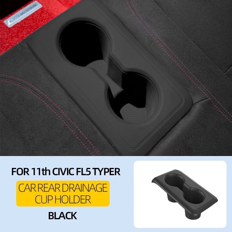 For 2022-2025 Honda Civic FL5 TYPE-R Rear Seat Anti Slip and Leak Proof Cup Mat