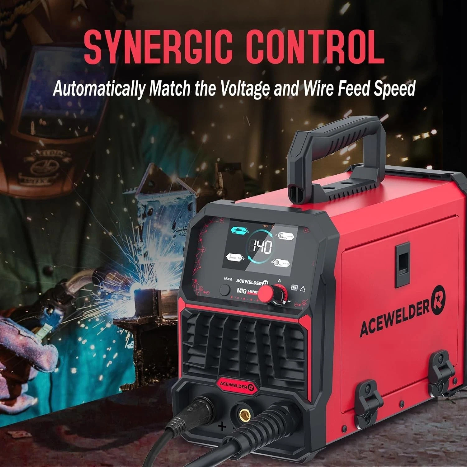 3 IN 1 Welder 140A Gasless Flux MIG/Lift Tig/Stick Welding Machine 110V Inverter