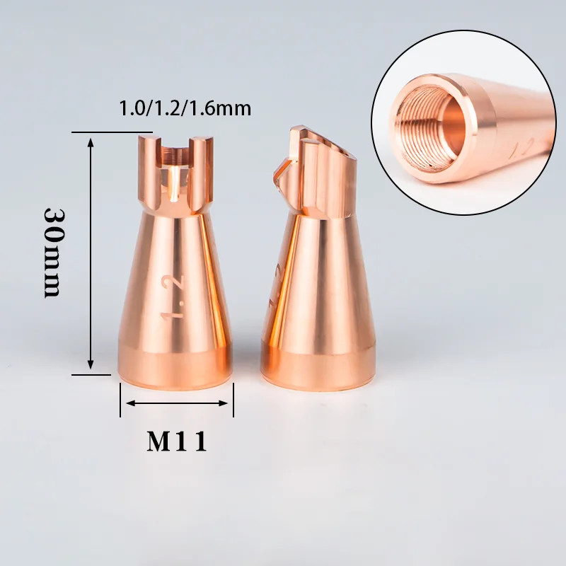 KRD Laser Welding Nozzle Copper Nozzles M11 H30 KARUIDE Handheld Weld Gun Head