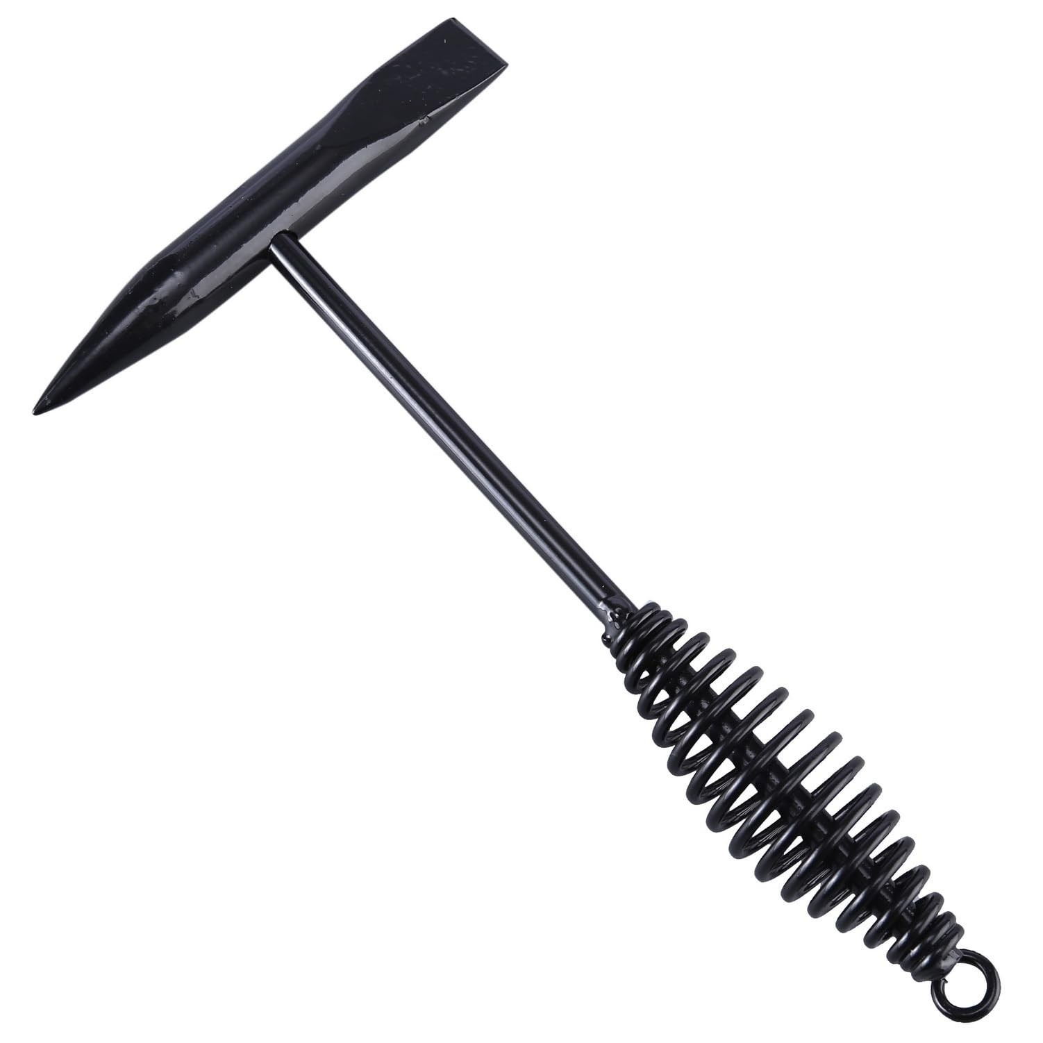 Welding Chipping Hammer with Coil Spring Handle, Cone and Vertical Chisel Wel…