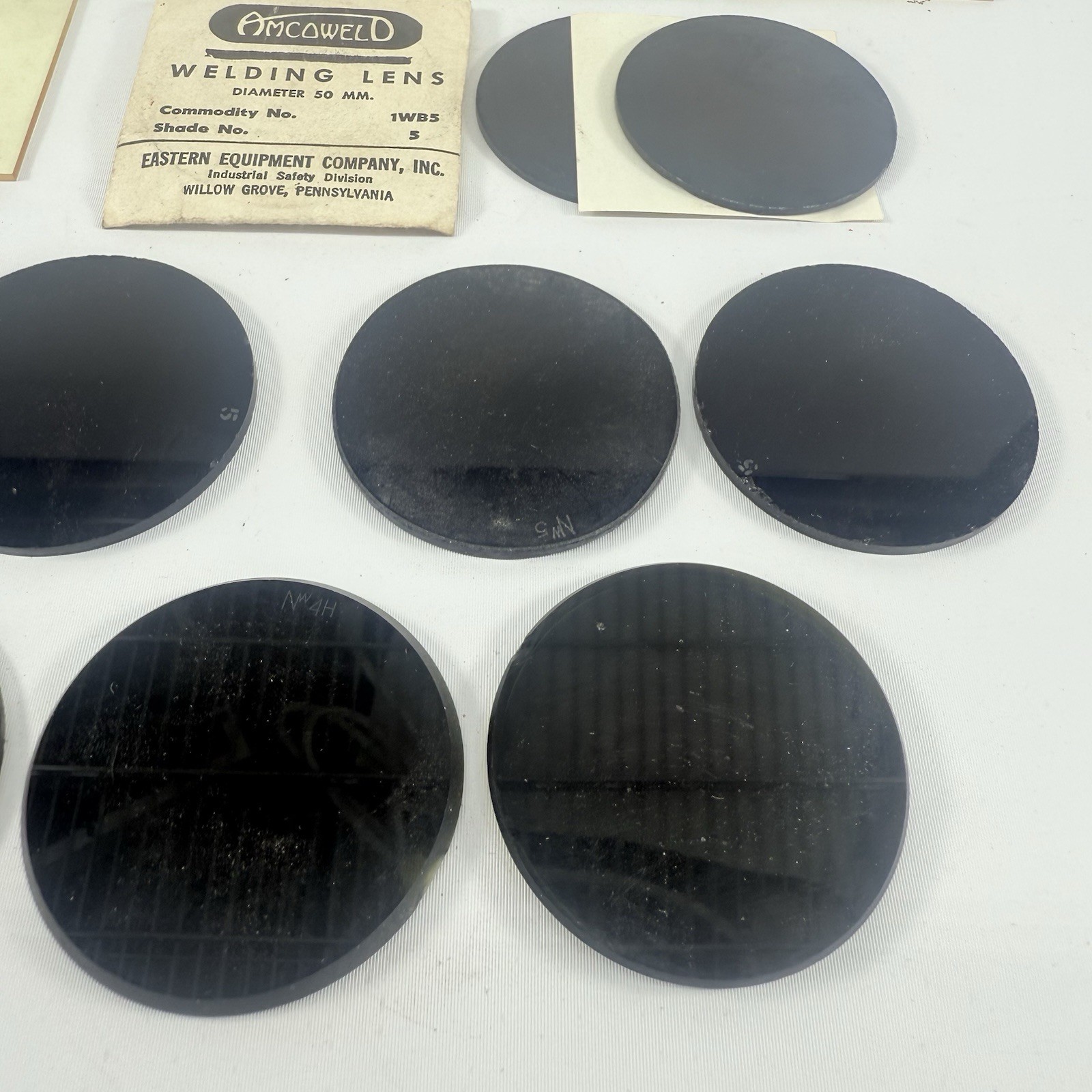 Vintage Welding Lenses Cover Plates Steampunk Thermacote Williams Estate Lot