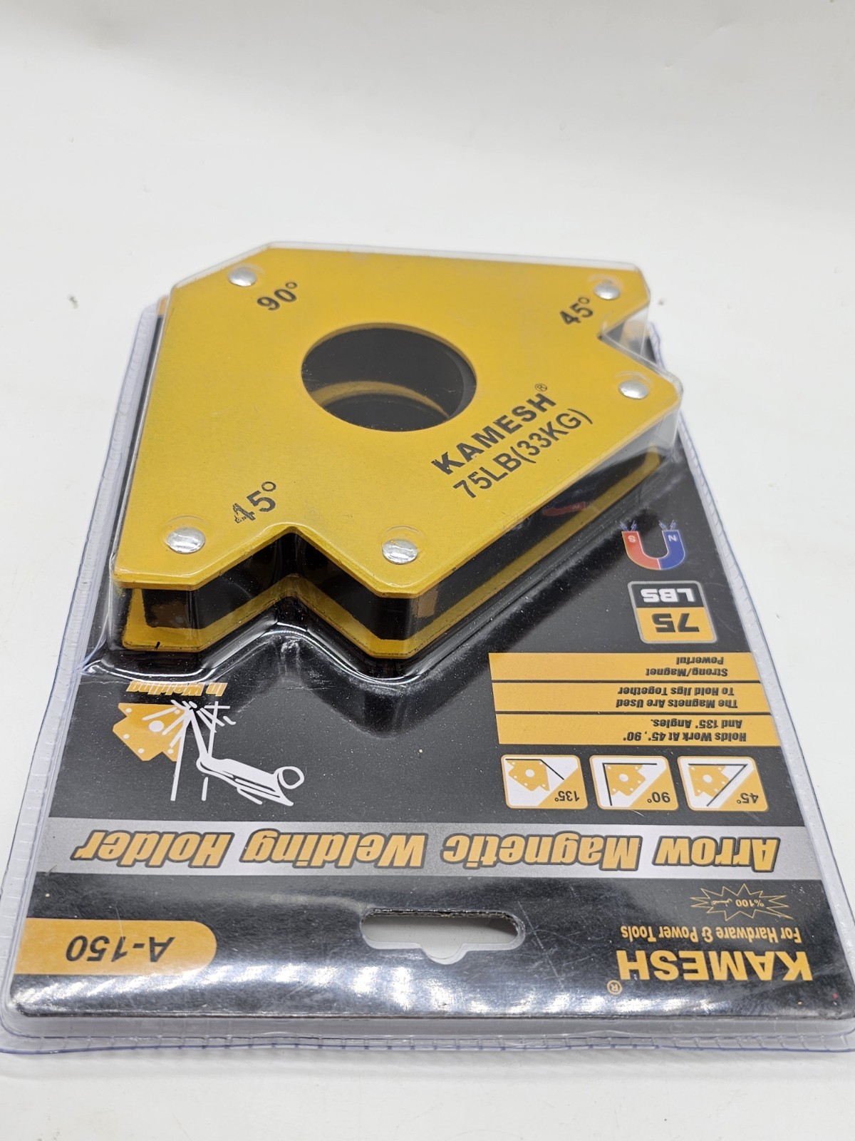 75 Lb Arrow Magnetic Welding Holder Holds Work At 45 90 And 135 Angles A 150