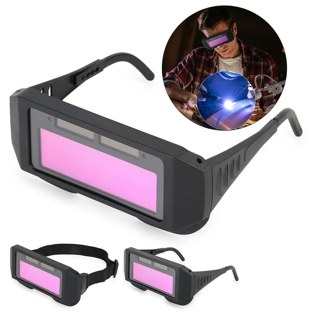 Welding Glasses Auto Darkening Goggles Mask Safety Automatic Dimming Welder Arc