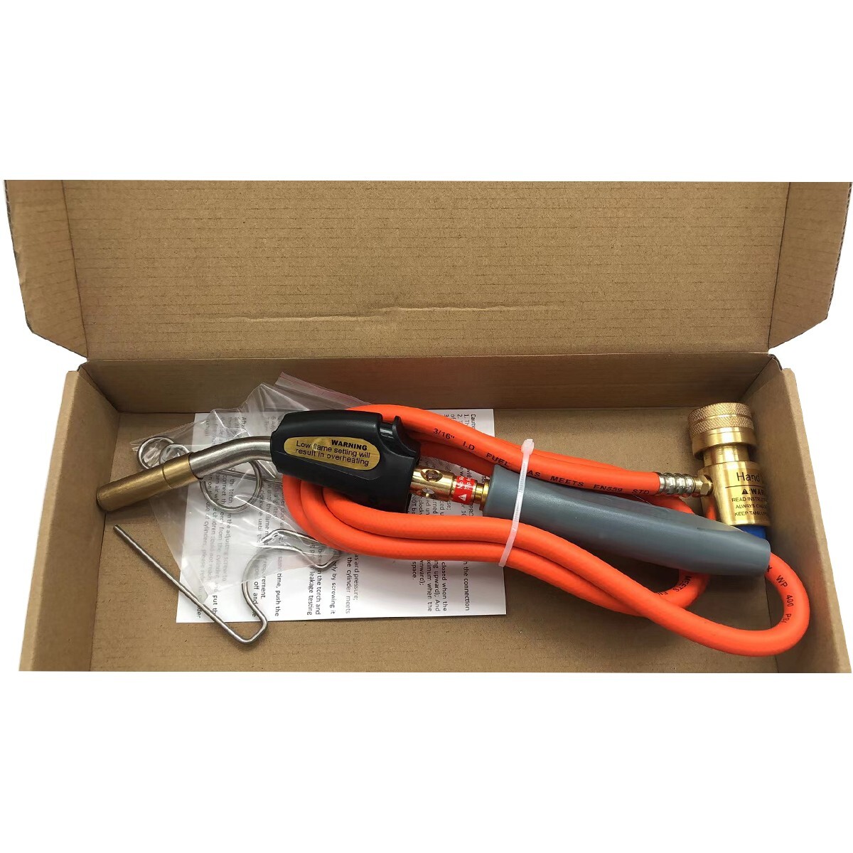 Pro Mapp Propane Self-Igniting Gas Welding Torch Stainless Steel Head W/5ft Hose
