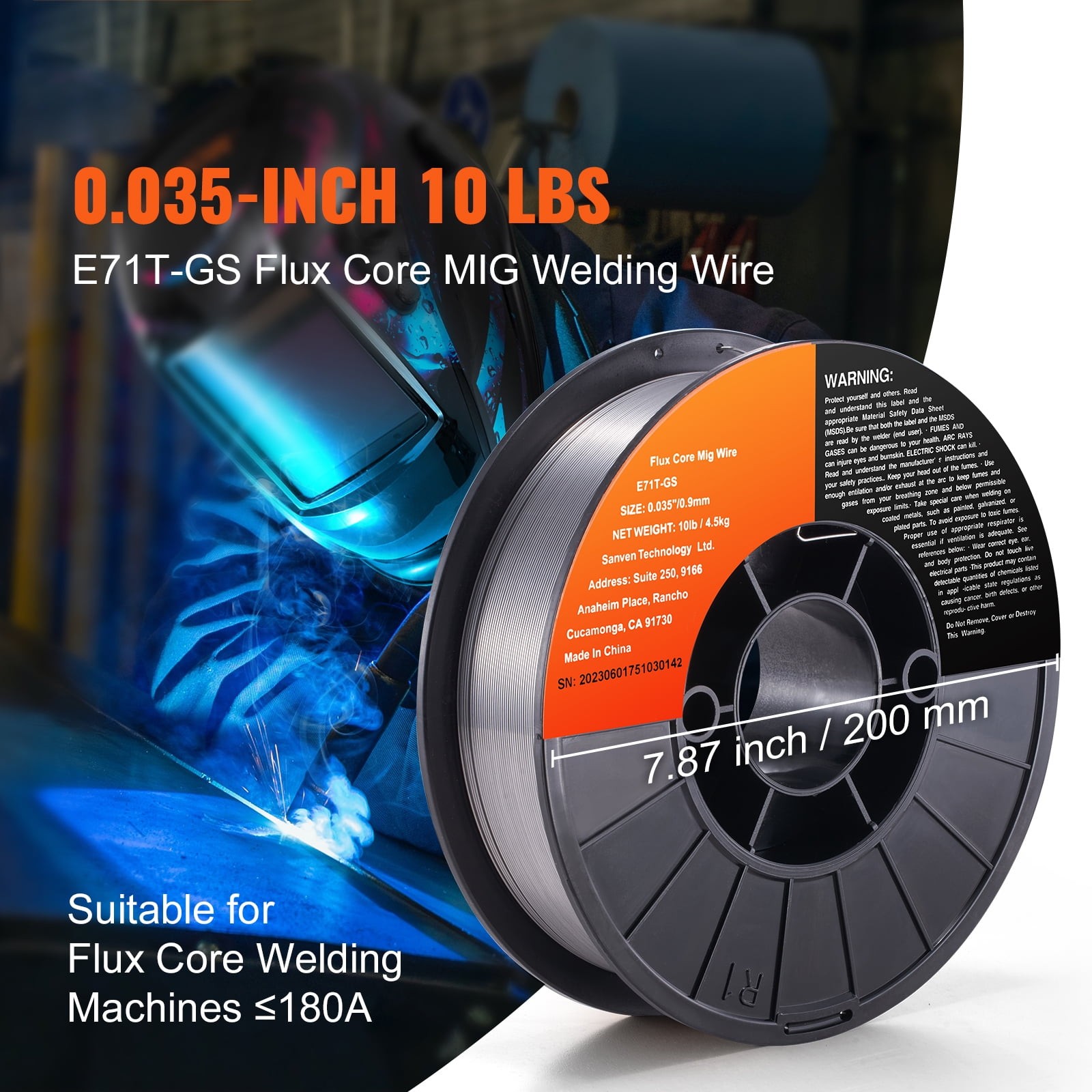 Gasless Mild Steel MIG Welding Wire with Low Splatter for All Position Arc