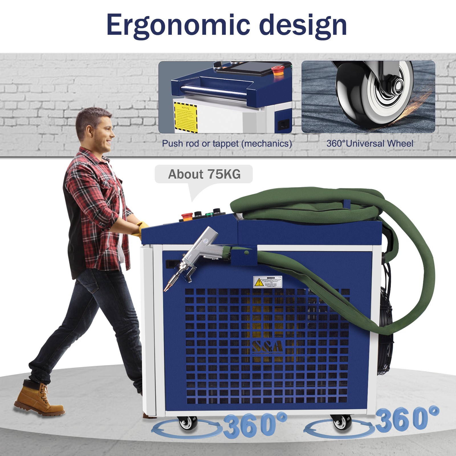 Raycus 3000W Metal Laser Welding Cutting Cleaning Machine S&A Chiller SUP23T US