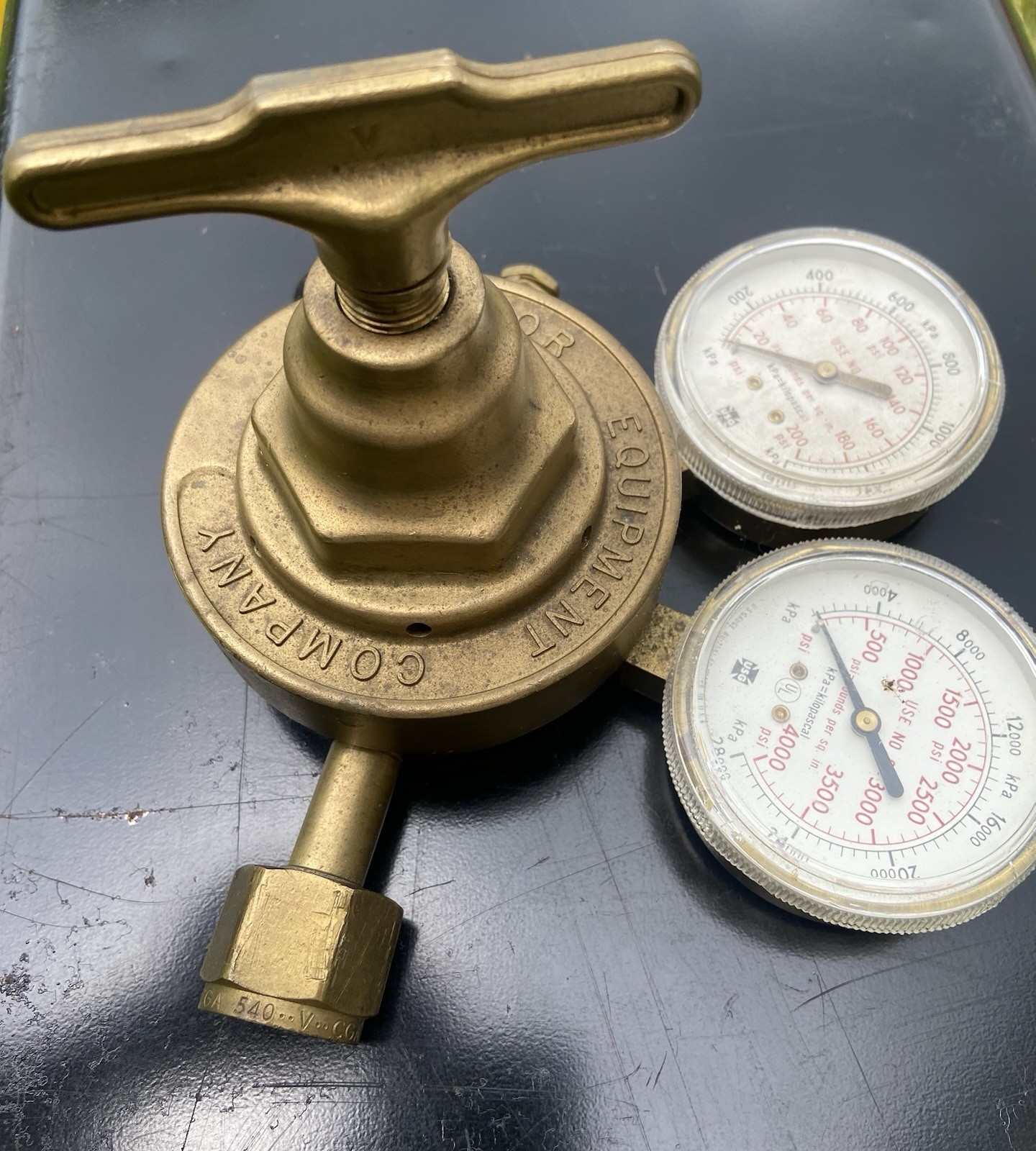 Victor VTS450D Oxygen Regulator – Dual Gauge – Made in USA